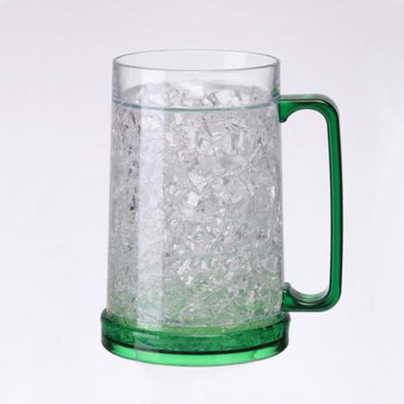 Double Wall Freezer Beer Mug/Double Wall Gel Frosty Freezer Ice Mugs/Ice Cold Beer Mug