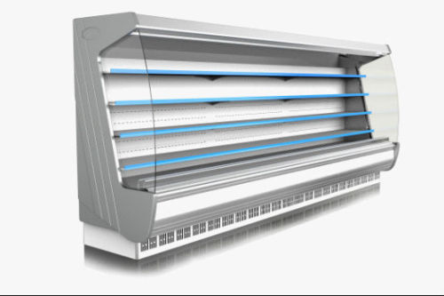 industrial refrigeration equipment in supermarket