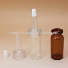 Skin care 10ml glass vials with transparent PVC dropper tip