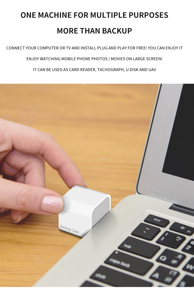 2021 New Arrival Usb Automatic Backup adapter for iPhone Support TF card data transfer for iPad backup charger