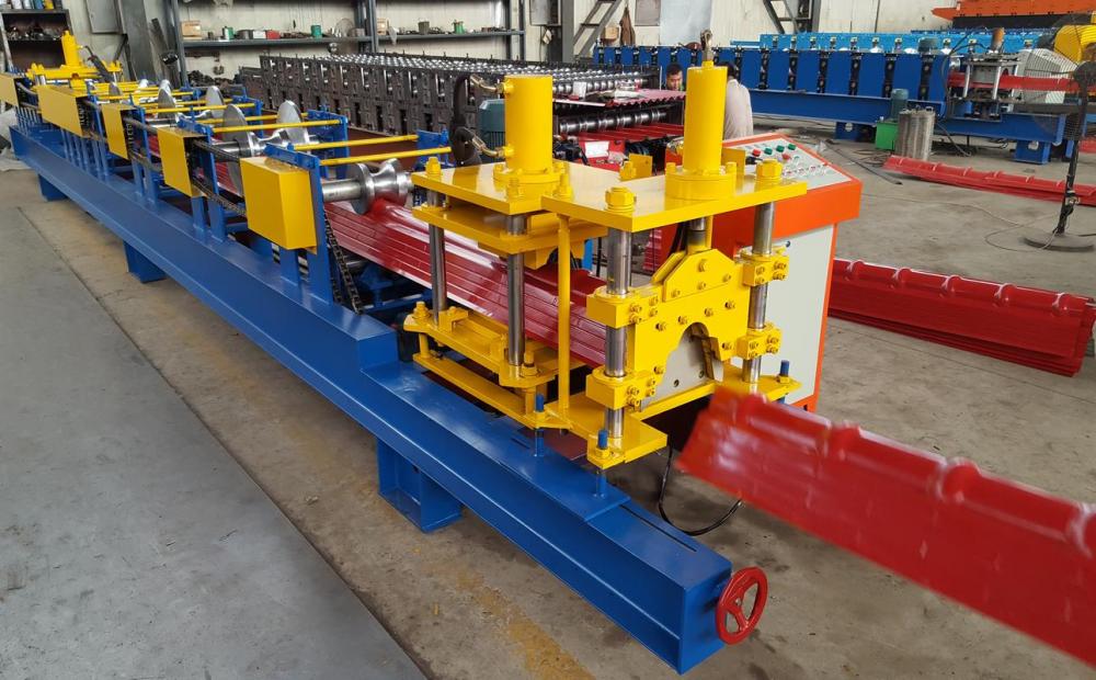 Steel Roof Ridge Cap Roll Forming Machine