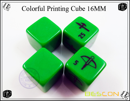 Bunter Druckwürfel 16MM-4 Colorful Printing Cube 16MM-4