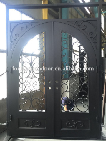 unparalleled wrought iron double entry doors