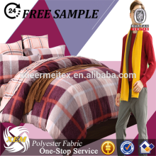 100% Polyester Micro pongee brushed for bedsheet