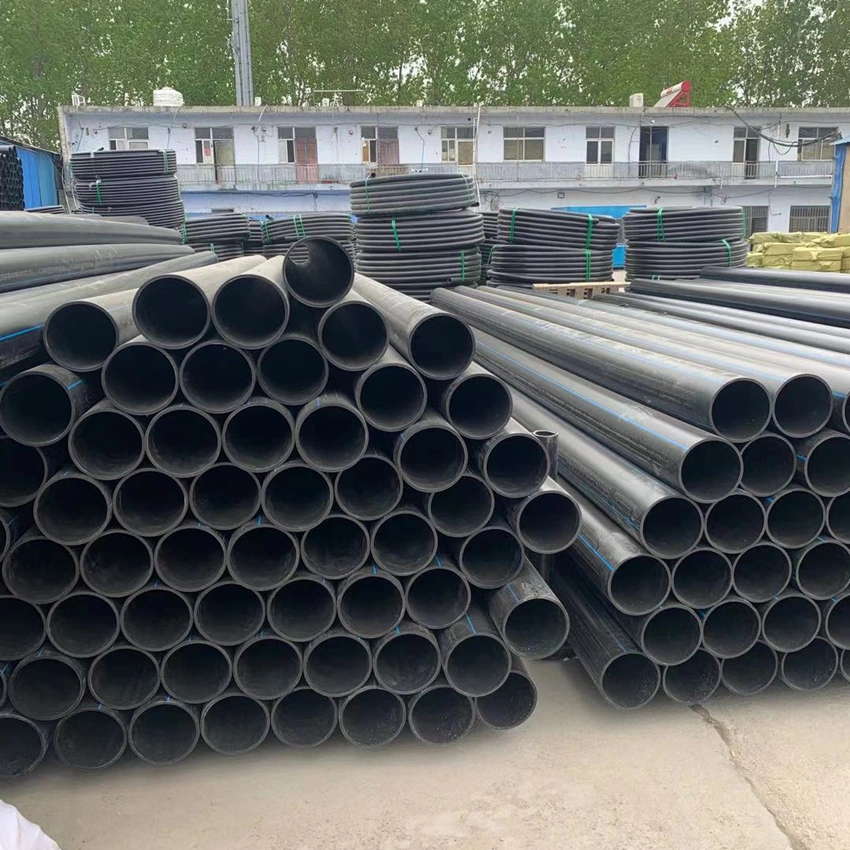 PE100 PE80 63mm HDPE Pipe Black Plastic Pipe for Water Supply