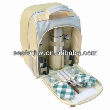 picnic backpack cooler bag with coffee cup