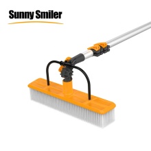 Sunnysmilers Telescopic Solar Panel Cleaning Brush with Water Fed Pole