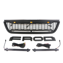 Matte Black Grille with Light Bar for Ford Explorer 2002-2005