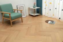 Nature color oak engineered herringbone parquet