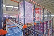 botte water warehouse storage racking with radio shutle