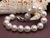 10-11mm Round Charm Pearl Bracelet