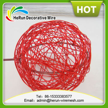 Colored craft wire balls decorating