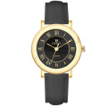 14mm Leather Women Quartz MOP Watch