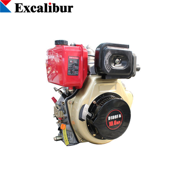 Jiangsu Excalibur S186FSE 10HP Diesel Engine Motor For Assembly