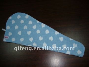 Jacquard Love Heart Microfiber Hair Dry Towel