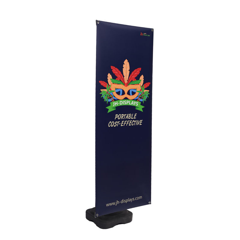 Wind Resistance Filled X Banner Stand