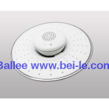 Bathroom Overhead Shower head Musical Blooth Rain Head round