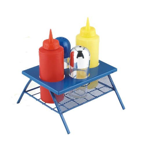 6pcs plastic BBQ picnic table condiment set