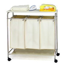 Wholesale hampers Laundry Cart and Sorter , wheeled laundry cart with ironing board OR401