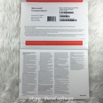 windows 7 pro OEM dvd box win 7 professional oem DVD 64 bit package factory sealed box 100% online activation