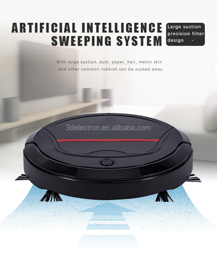 Home cleaning appliance slim mini robot vacuum cleaner with wet and dry