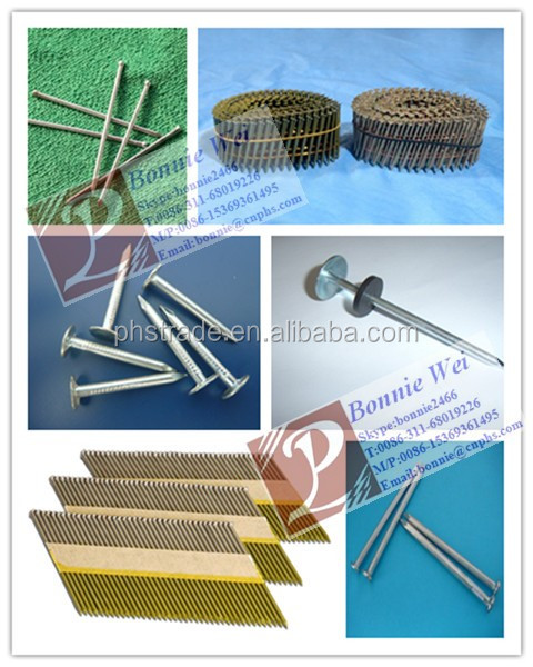 Hot dipped galvanized Spiral rolled roofing nail