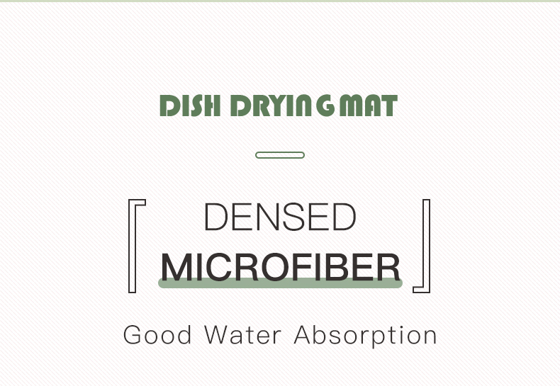 microfiber dish dry mat