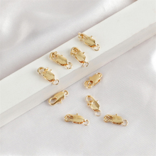 High-Quality 14K Gold Plated Eagle Beak Spring Clasps for Jewelry Making