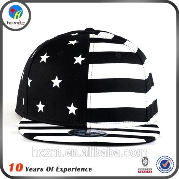 custom printed flat brim flag cap