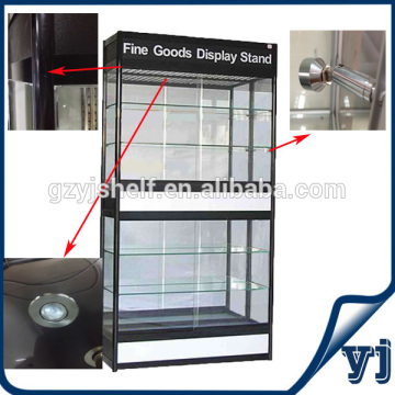 Sectional form high glass cabinet / Wall display showcase/ shop vitrin glass cabint