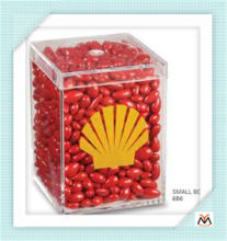 clear acrylic candy box,cubic candy box,plexiglass candy dispenser