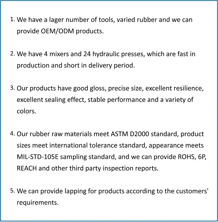 Customized ODM Rubber Seal Rubber Products