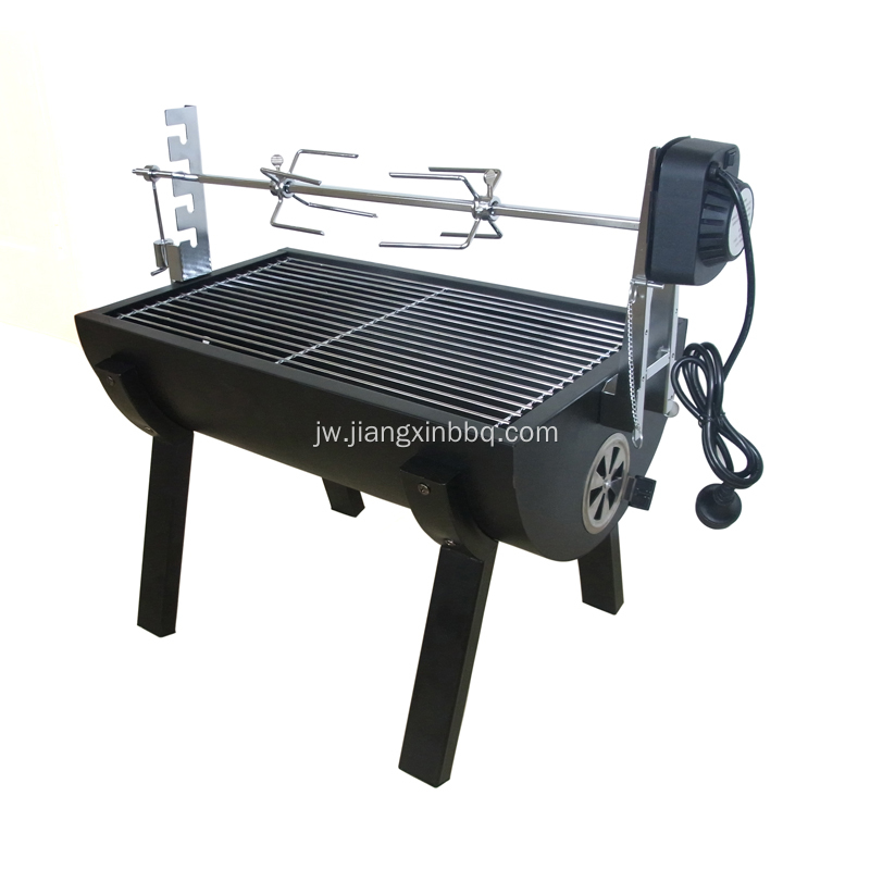 35 Inch Arang Spit Roaster kanggo ruangan