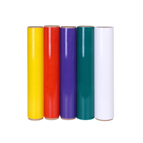 Coloured plastic soft stretch wrap film