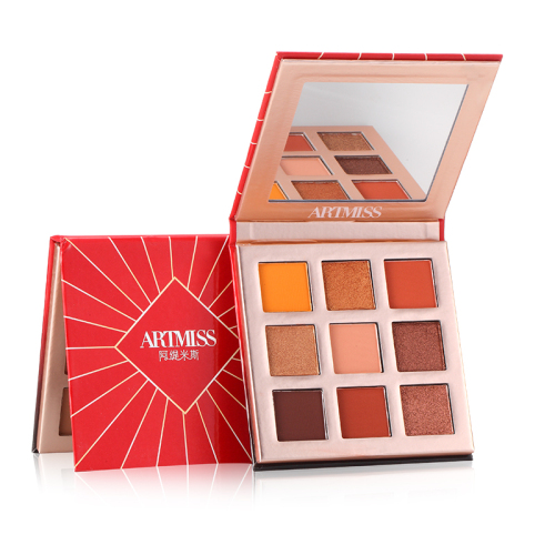 9 Farben Make-up Lidschatten-Palette