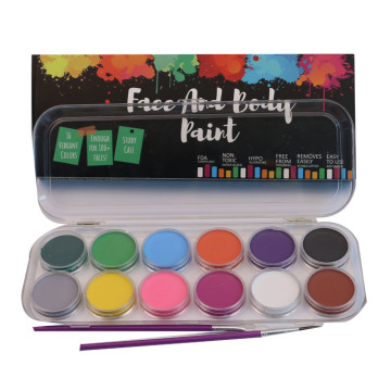 Makeup 12 Colors Waterbased Face Body Paint