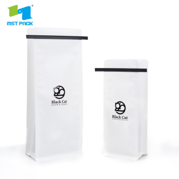 White Paper Coffee Bag with Tin Tie