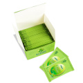 Personal Wipes with green tea Scented Alcohol