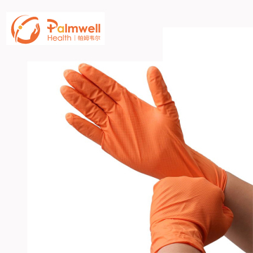 Nitrile Gloves Diamond Textured Nitrile Nitrile Gloves Black