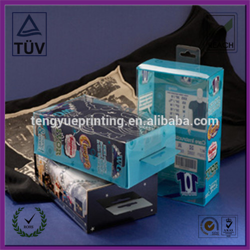 clear pvc shirt packing box pvc printing box pvc t-shirts packing box