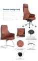 Moderner Luxus komfortabler Konferenz High -Office -Stuhl