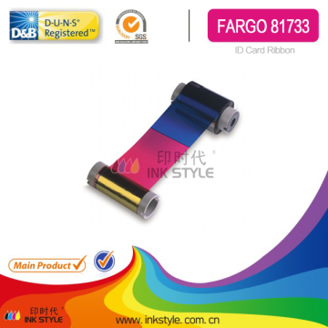 Compatible for FARGO 81733 YMCKO Color Compatible Ribbon - 250 prints/roll