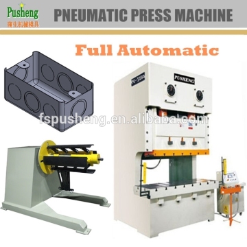 Electrical metal box making machine with progressive mold