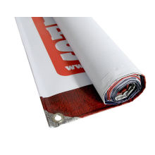 Banner colgante de PVC para exteriores con ojales