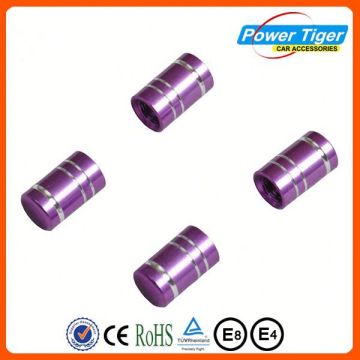 Colored Universal Aluminium air alert auto tire valve cap