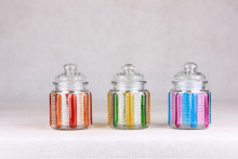 wholesale colorful glass food kitchen canisters set,kitchen jars glass with lid