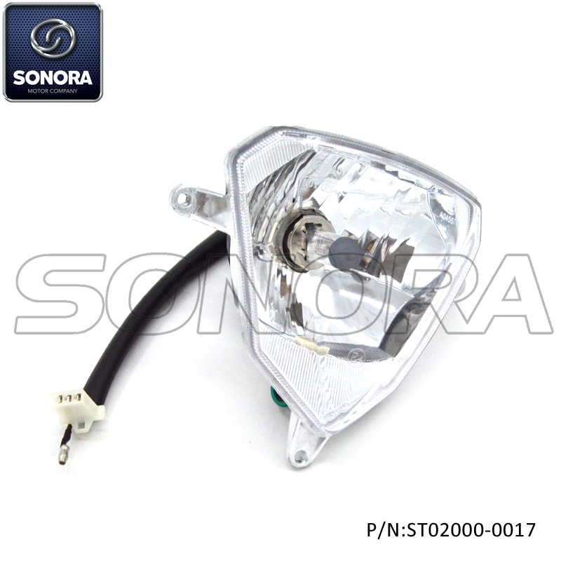 ST02000-0017 QINGQI QM125GY-2B Head Light Assy (1)