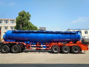 98% Sulphuric Acid tanker trailer For Zambia