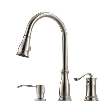 2 Hole Kitchen Faucet Stainless Steel Chrome Mixer