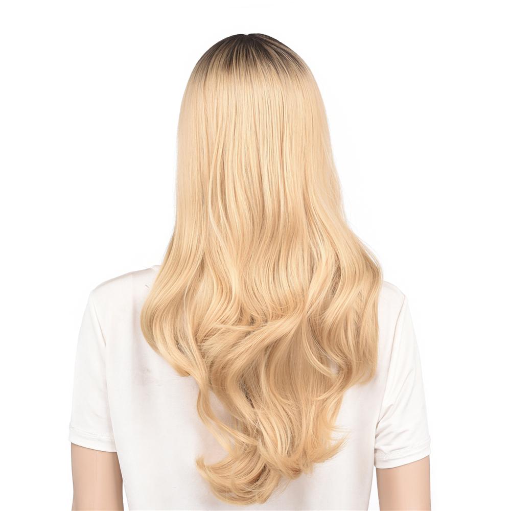 MYZYR own brand, cheap heat-resistant high-quality synthetic wig, 24 inch gold synthetic wig synthetic wig supplier